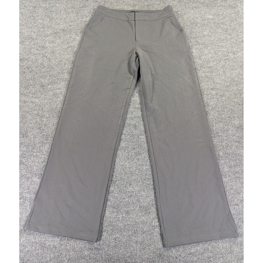 White Fox Only Acting Pants Charcoal Grey Wide Leg Trousers Size M US-AG002508